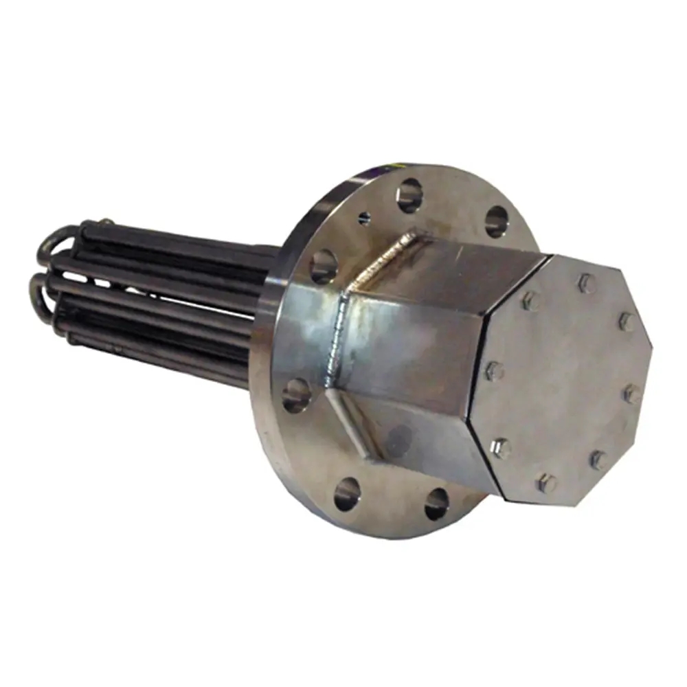 Aquecedor de imersão de tanque de armazenamento tipo flange
